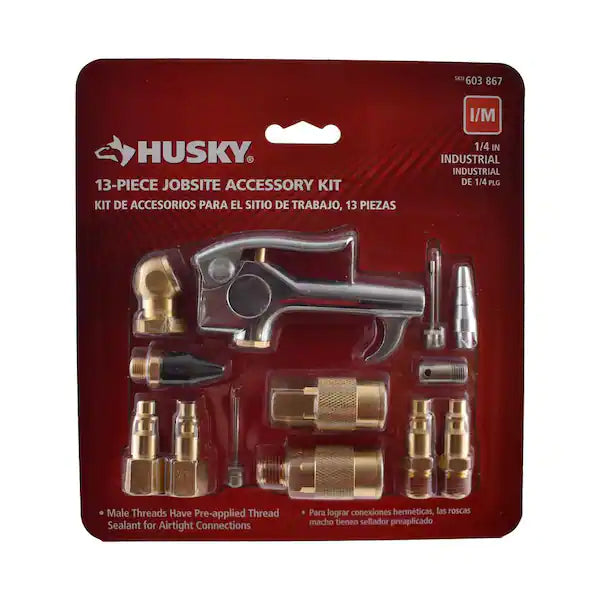 Husky  13-Piece Brass Air-Compressor Accessory Kit