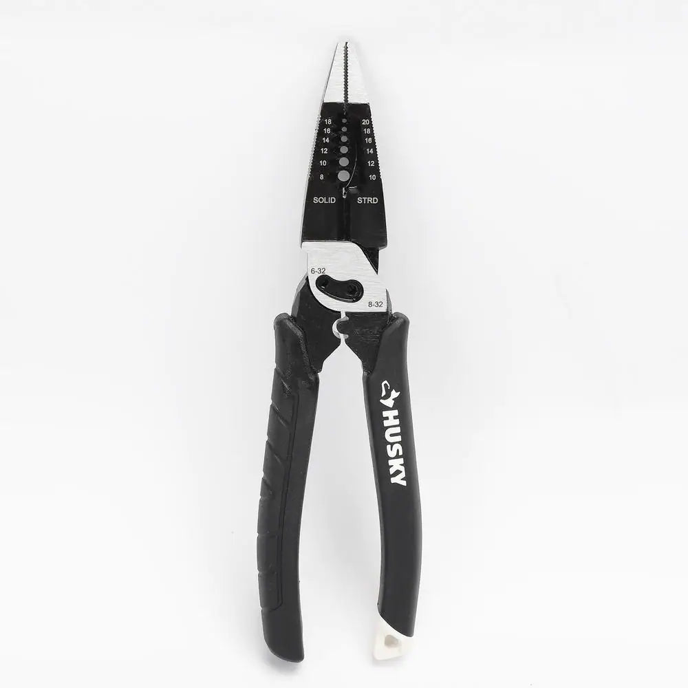 Husky  8 in. 6-in-1 Multi-Function Pliers