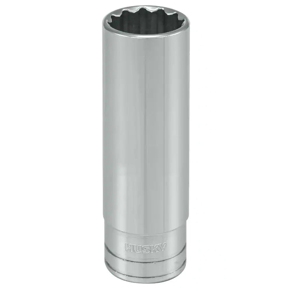 Husky  1/2 in. Drive 3/4 in. 12-Point SAE Deep Socket