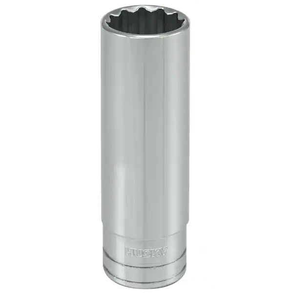 Husky  1/2 in. Drive 5/8 in. 12-Point SAE Deep Socket