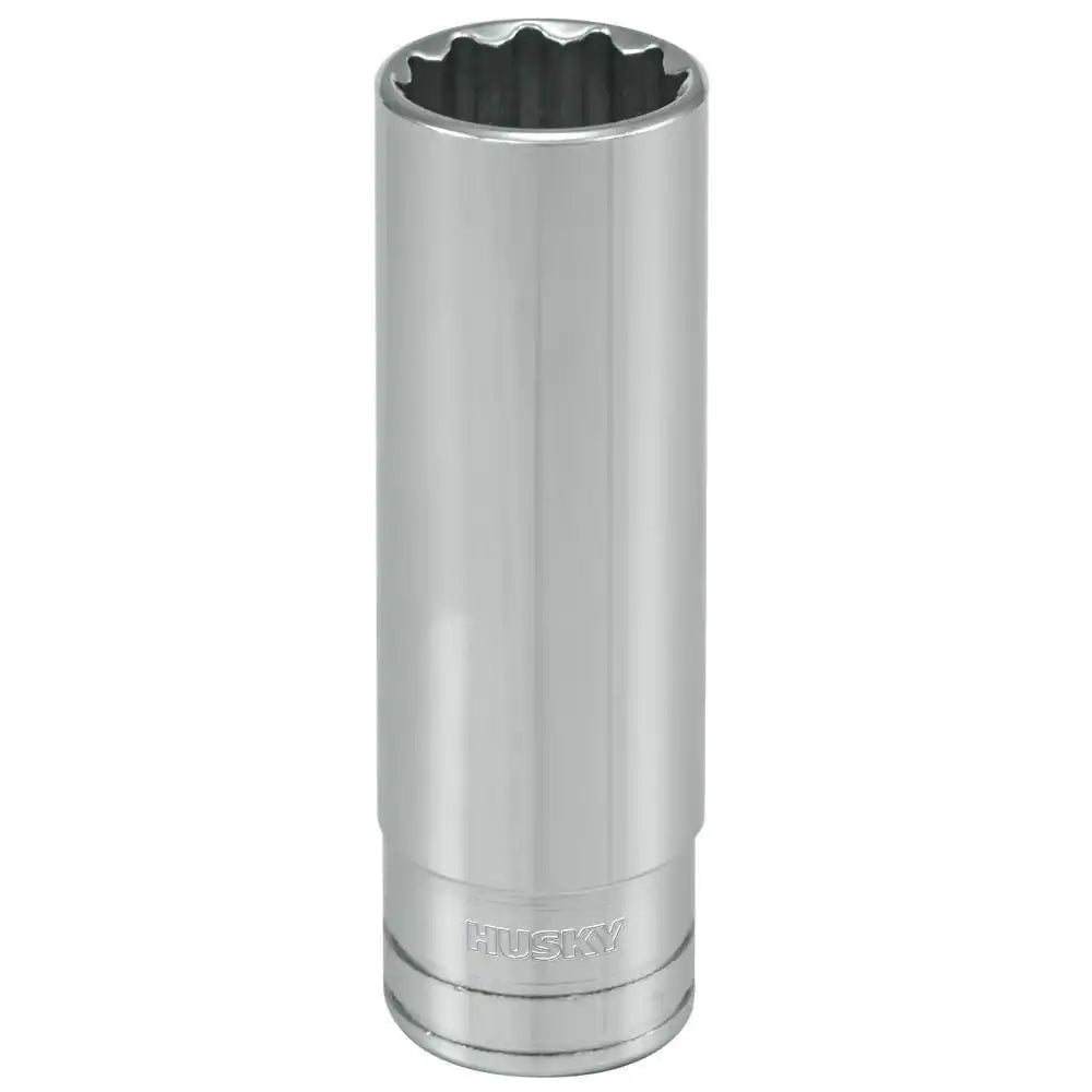 Husky  1/2 in. Drive 9/16 in. 12-Point SAE Deep Socket