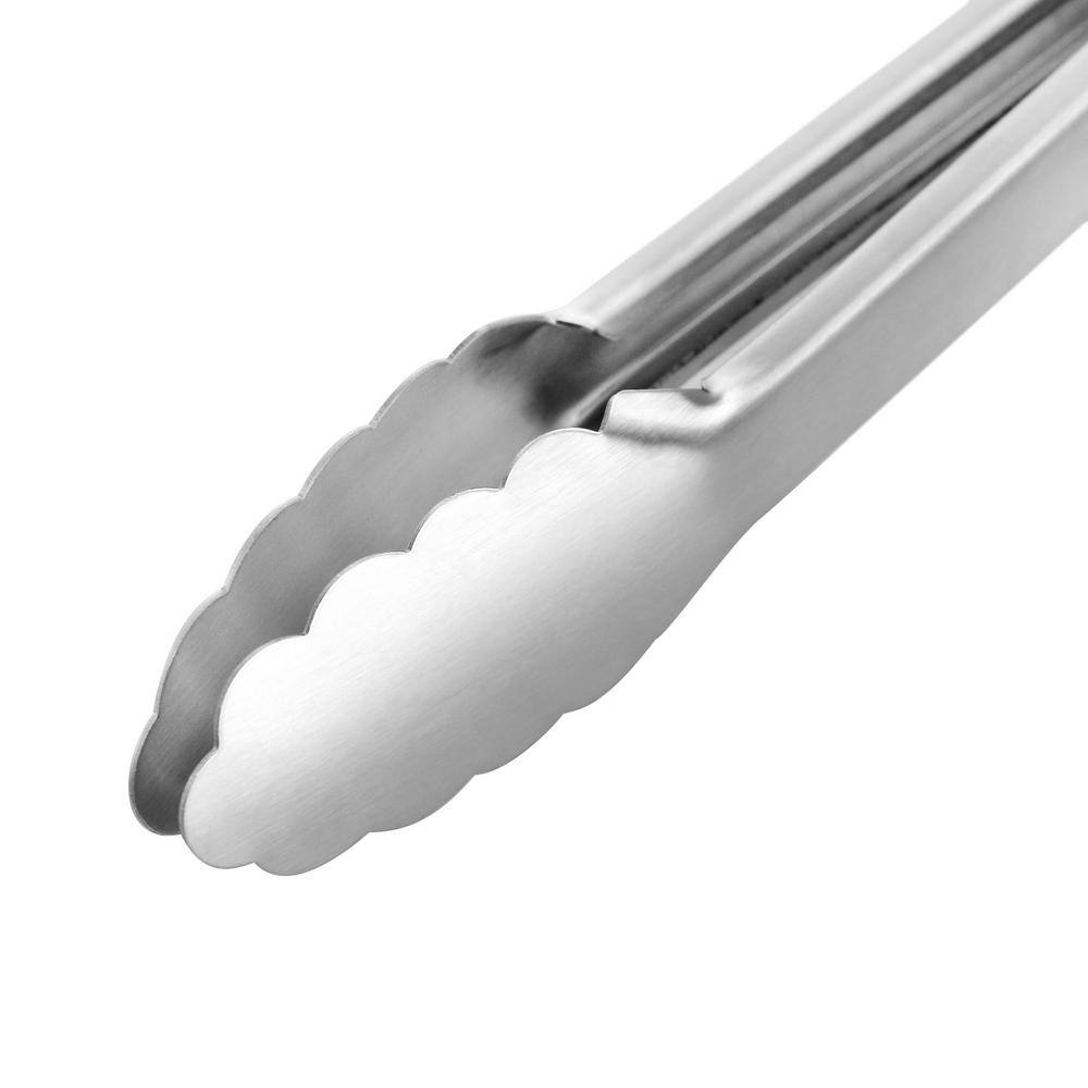 MARTHA STEWART Stainless Steel Easy-Lock Extra Long Kitchen Tongs