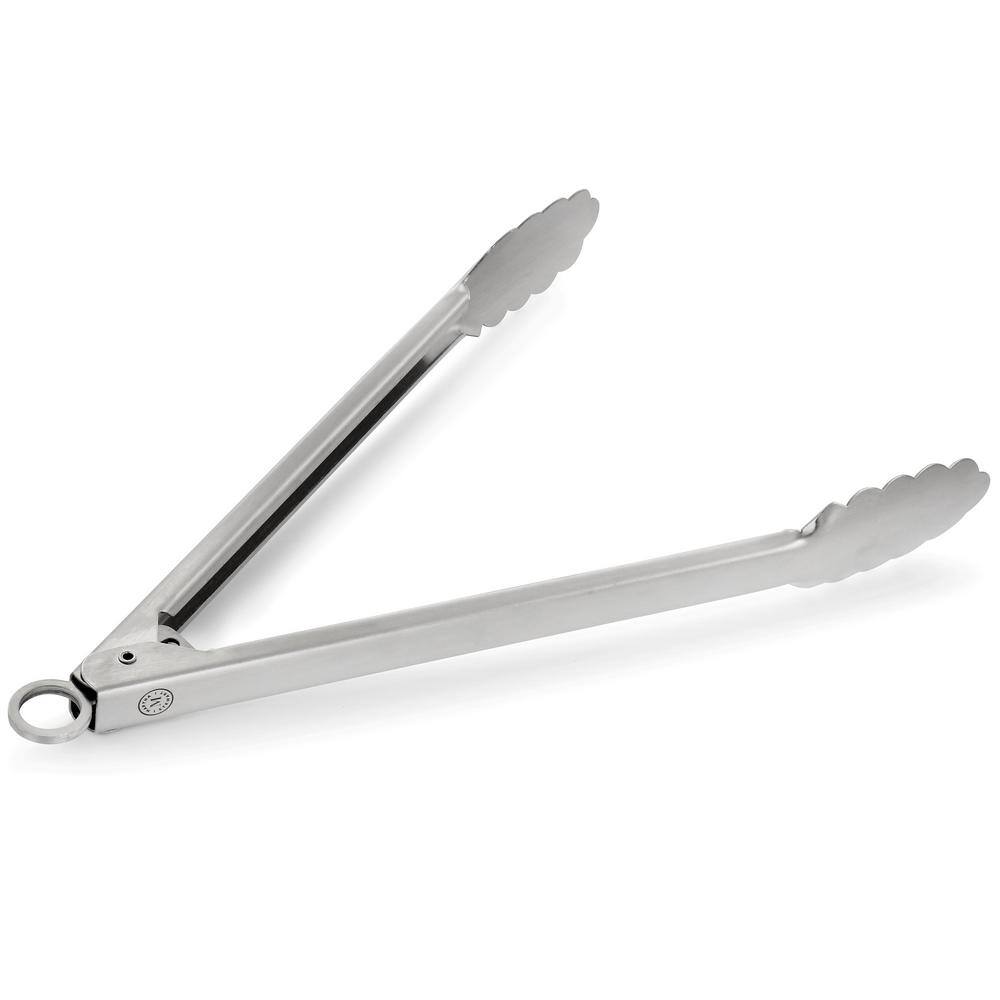 MARTHA STEWART Stainless Steel Easy-Lock Extra Long Kitchen Tongs