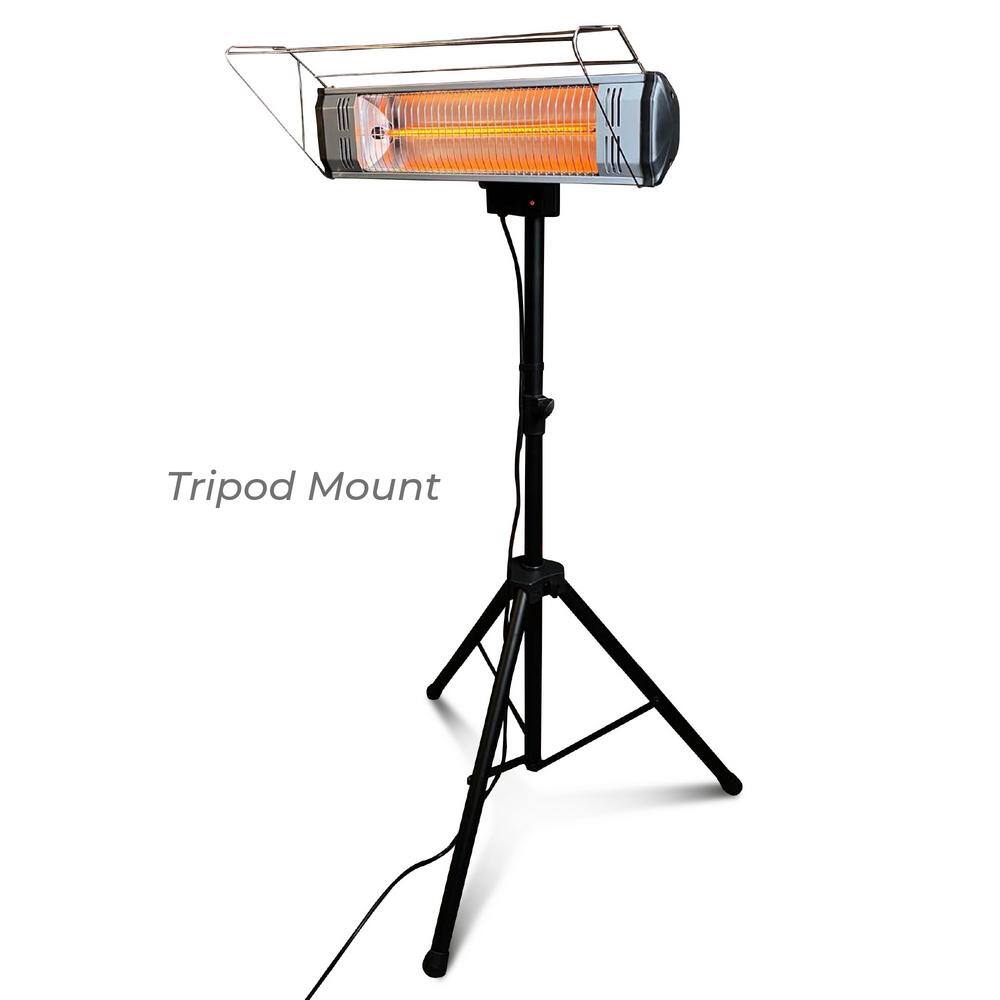 Heat Storm Tradesman 1500-Watt Electric Outdoor Infrared Quartz Portable Space Heater with Tripod, Wall and Ceiling Mount