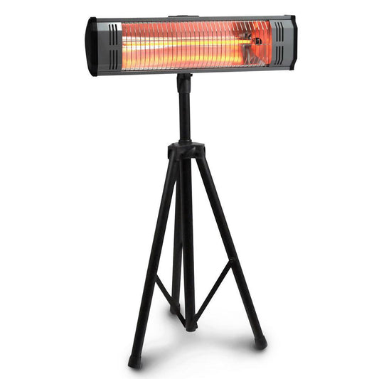 Heat Storm Tradesman 1,500-Watt Electric Outdoor Infrared Quartz Portable Space Heater with Tripod and Wall/Ceiling Mount