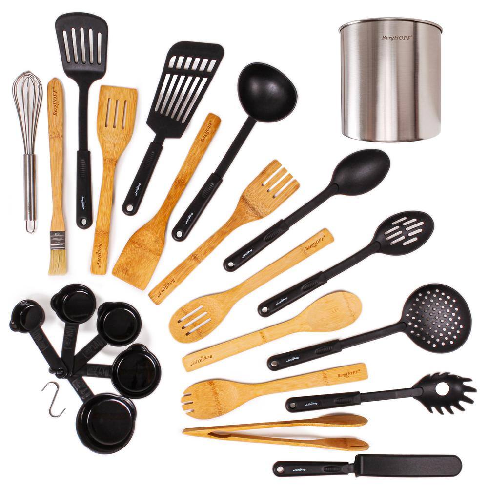 BergHOFF  Assorted Plastic and Wooden Utensil (Set of 29)