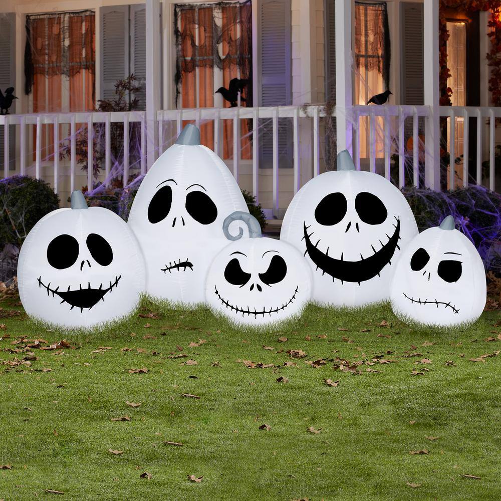 National Tree Company 90 in. Jack Skellington Pumpkin Faces