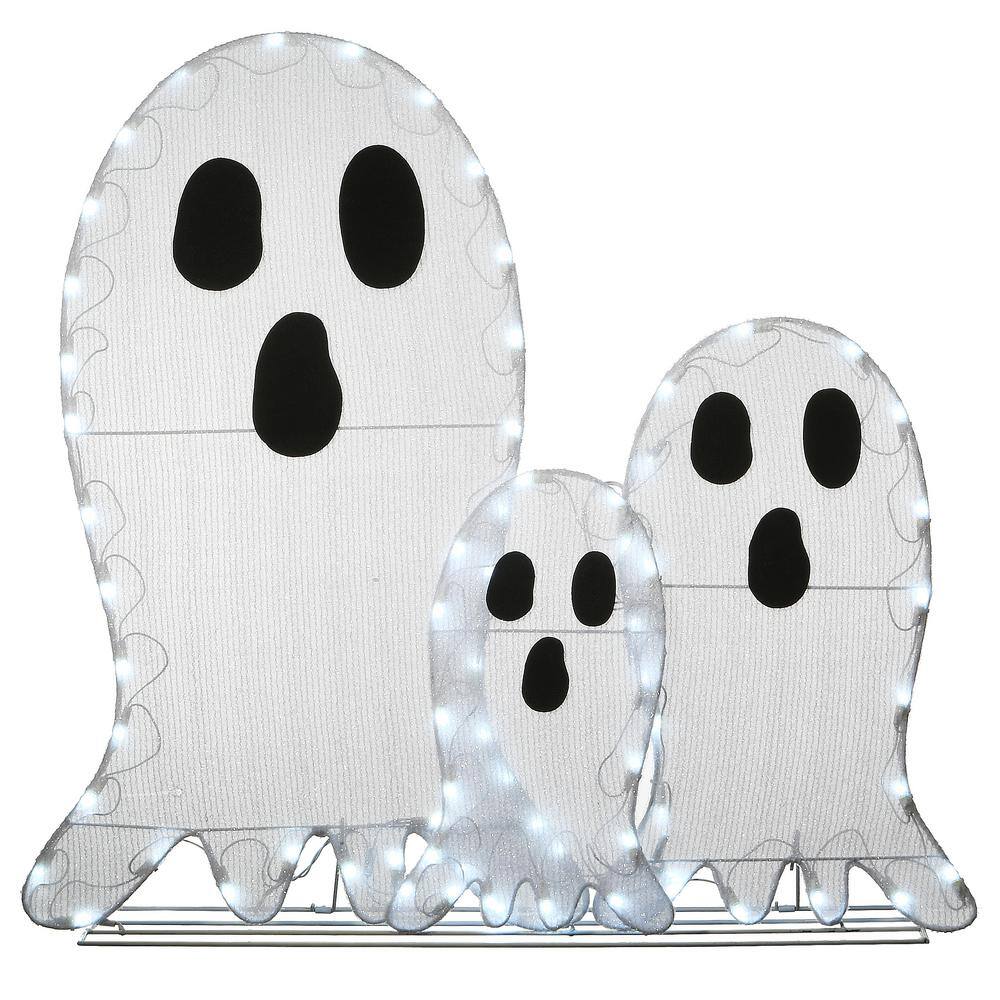 National Tree Company  36 in. Pre-Lit Ghost Trio