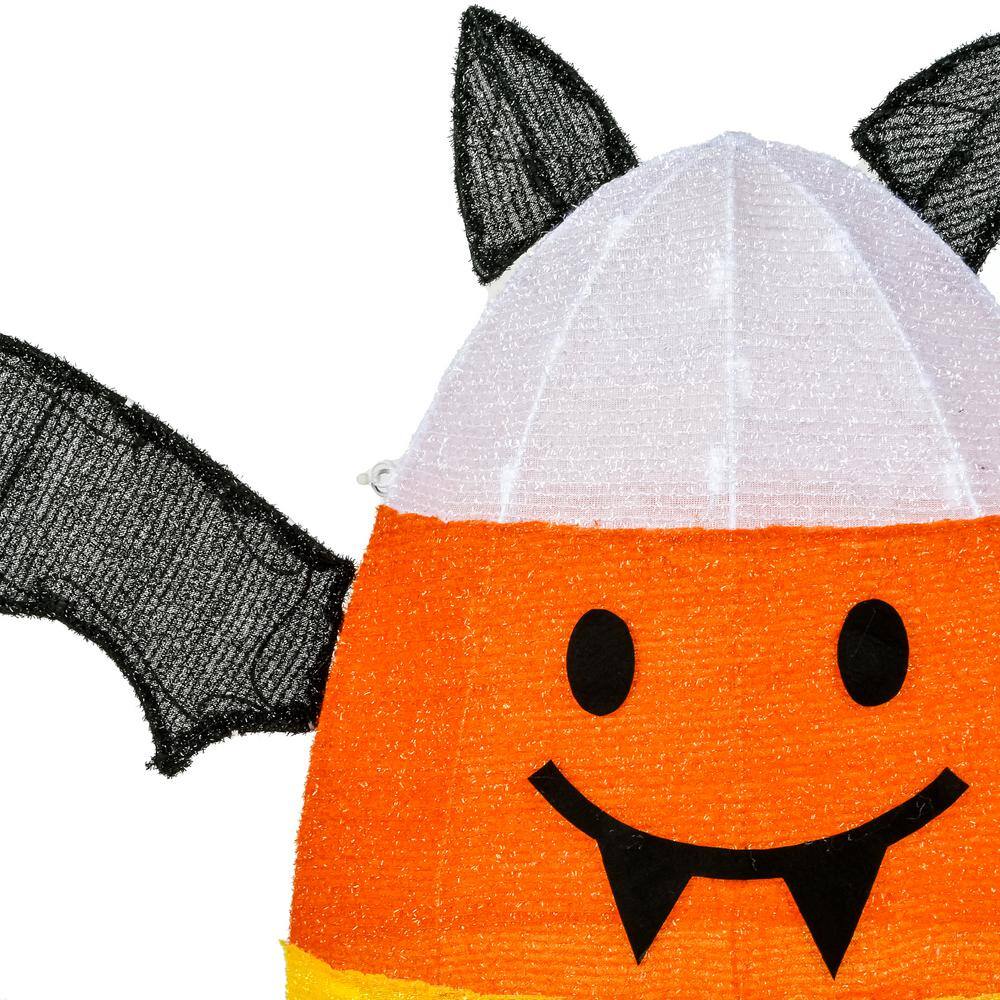 National Tree Company 27 in. Plug-In Pre-Lit Candy Corn Bat