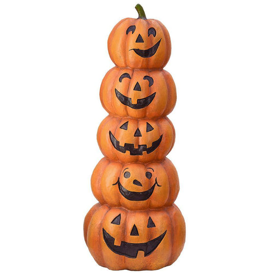 National Tree Company  51 in. Stacked Happy Jack-O-Lanterns