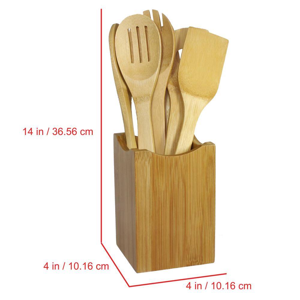 Oceanstar Bamboo Cooking Utensil Set (7-Piece)