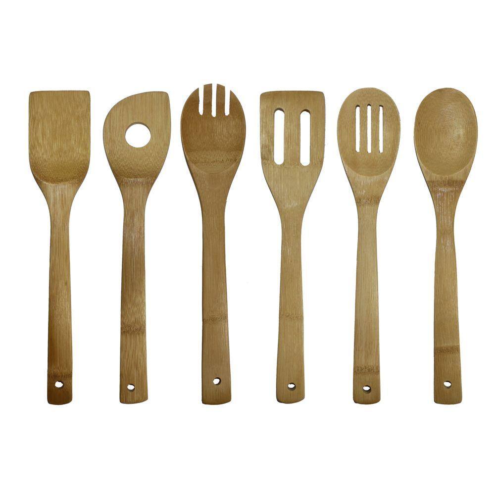 Oceanstar Bamboo Cooking Utensil Set (7-Piece)