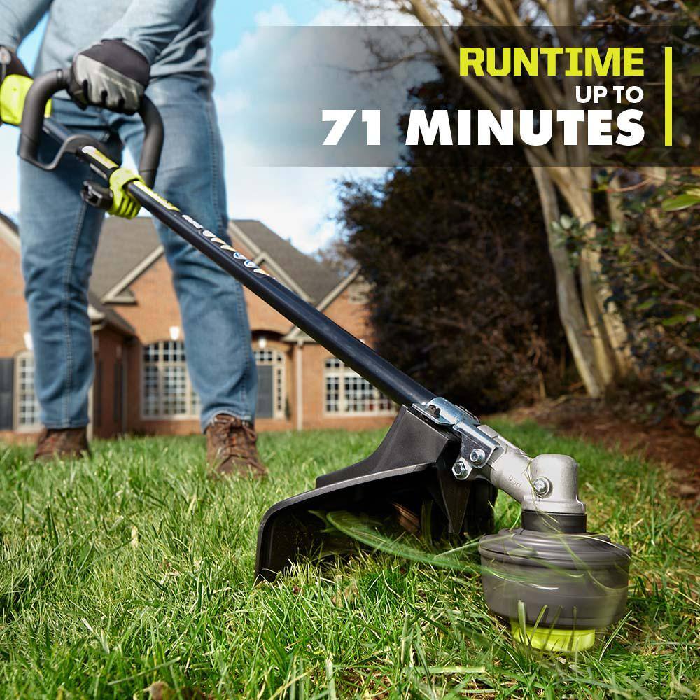 RYOBI 40V Expand-It Cordless Battery Attachment Capable String Trimmer with 4.0 Ah Battery and Charger