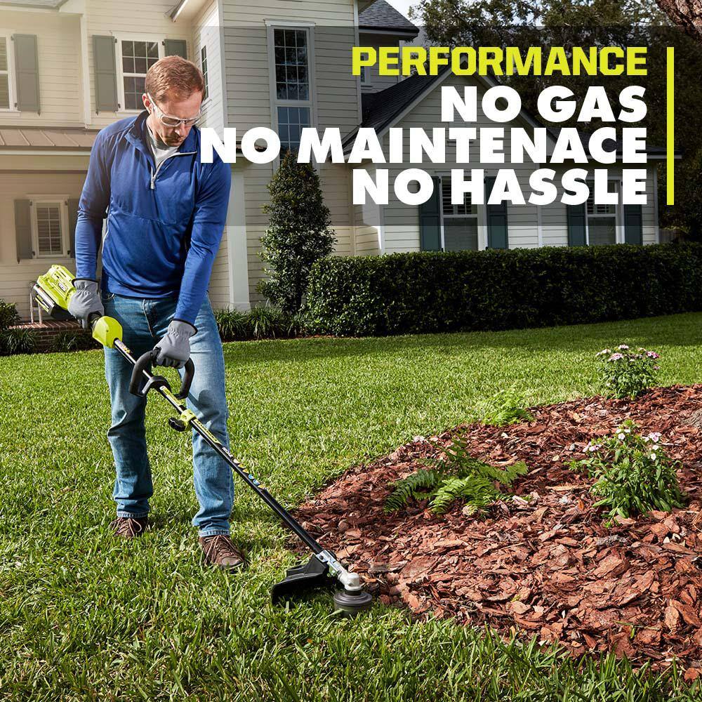 RYOBI 40V Expand-It Cordless Battery Attachment Capable String Trimmer with 4.0 Ah Battery and Charger