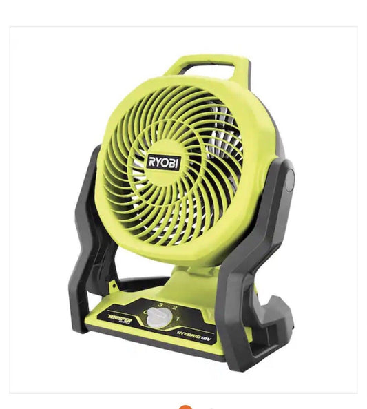 RYOBI ONE+ 18V Cordless Hybrid WHISPER SERIES 7-1/2 in. Fan (Tool Only)