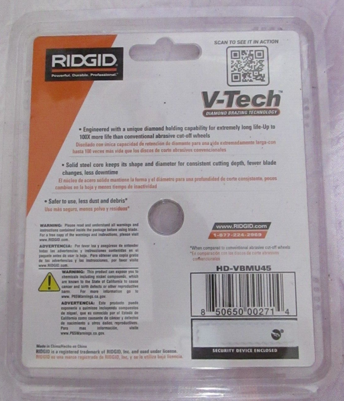 RIDGID 4.5 in. Diamond Multi-Cutting Blade