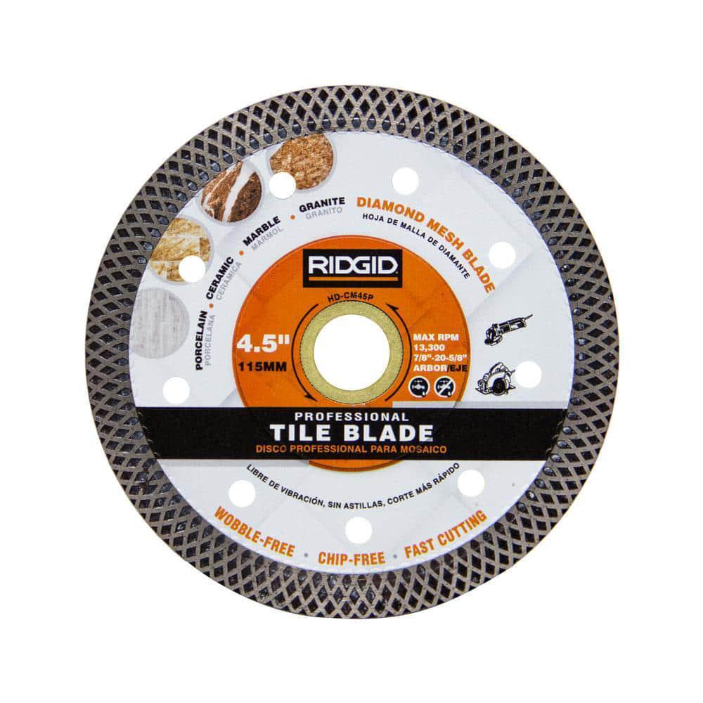 RIDGID 4.5 in. Continuous Rim Blade with Mesh Rim