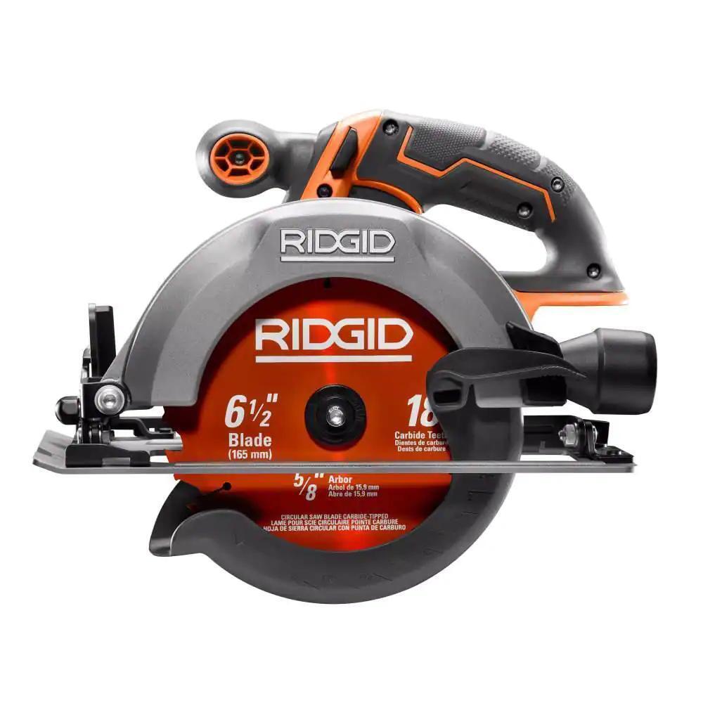 RIDGID 18V Cordless 6 1/2 in. Circular Saw (Tool Only)