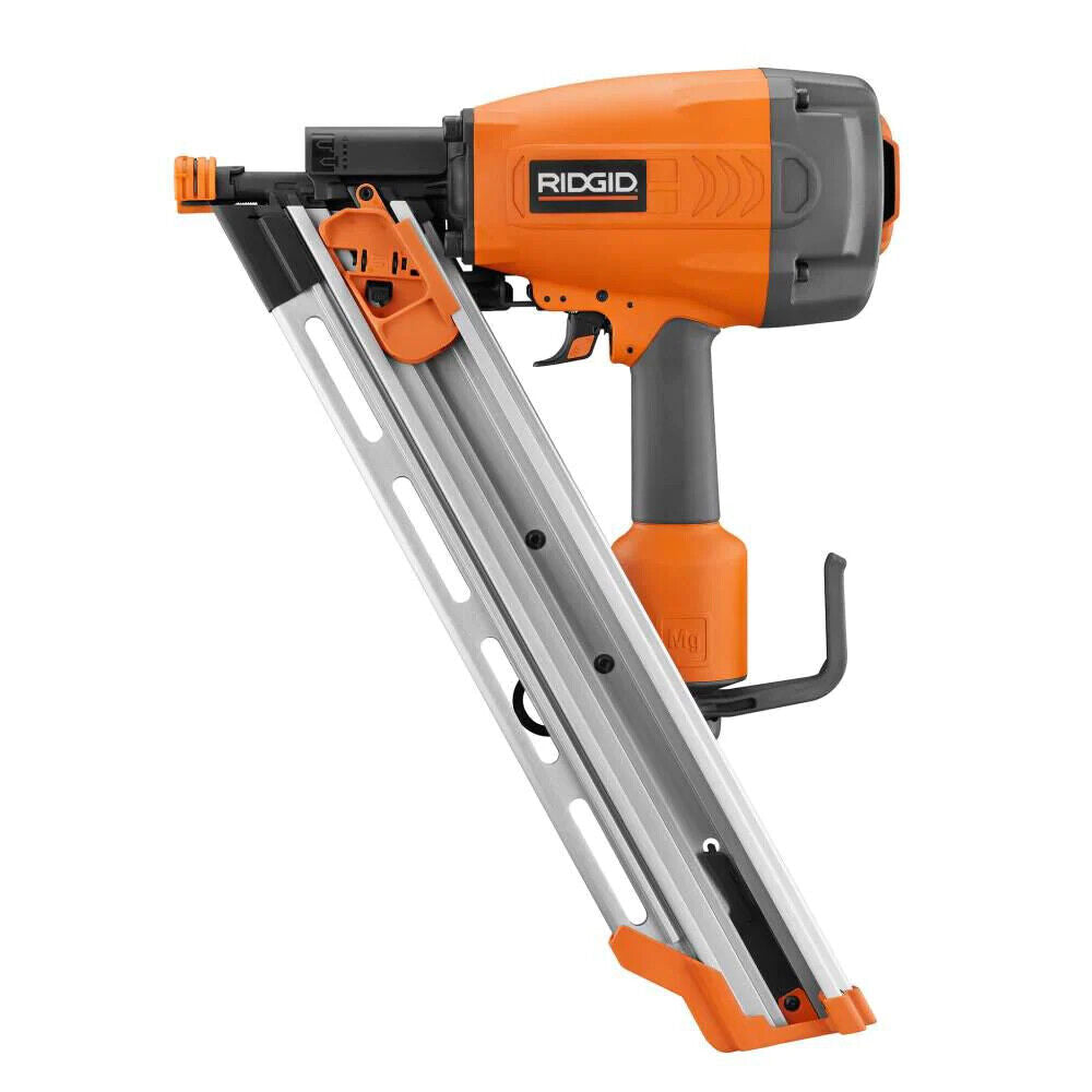 RIDGID Pneumatic 30 to 34-Degree 3-1/2 in. Clipped Head Framing Nailer