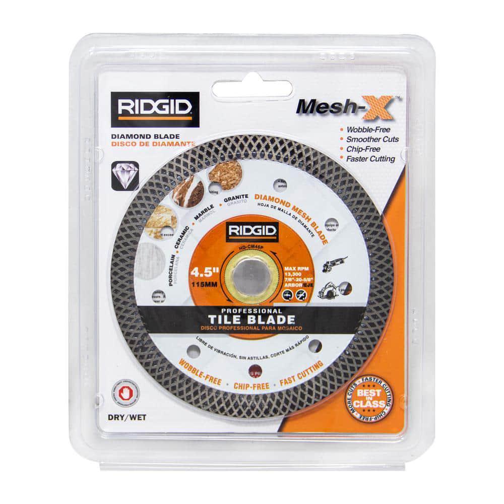 RIDGID 4.5 in. Continuous Rim Blade with Mesh Rim