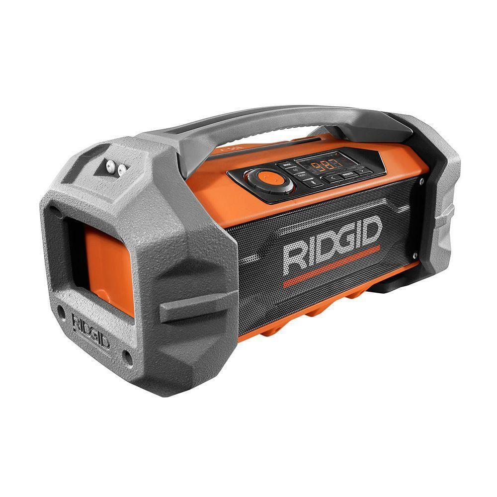 RIDGID 18V Hybrid Jobsite Radio with Bluetooth Wireless Technology (Tool Only)