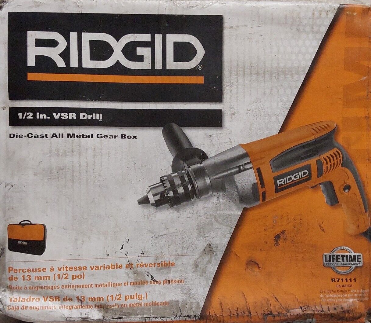 RIDGID 8 Amp Corded 1/2 in. Heavy-Duty Variable Speed Reversible Drill