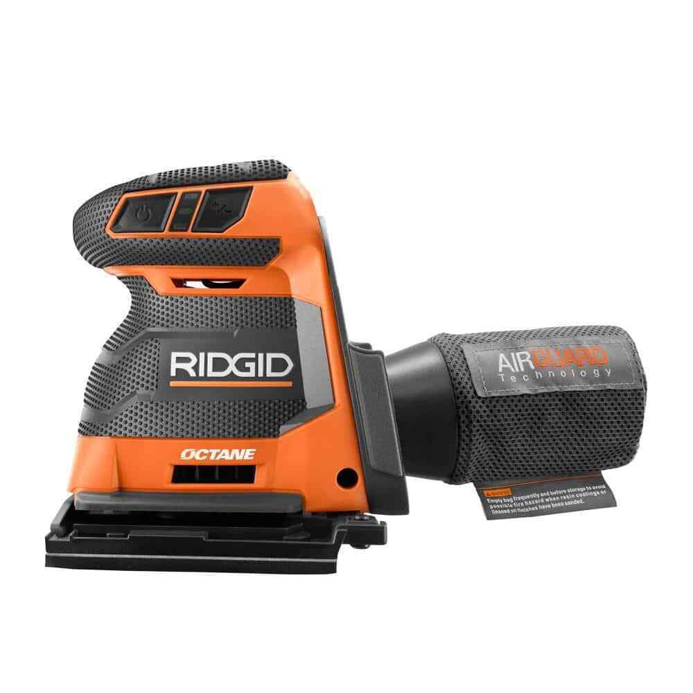 RIDGID 18V OCTANE Brushless Cordless 3-Speed 1/4 Sheet Sander