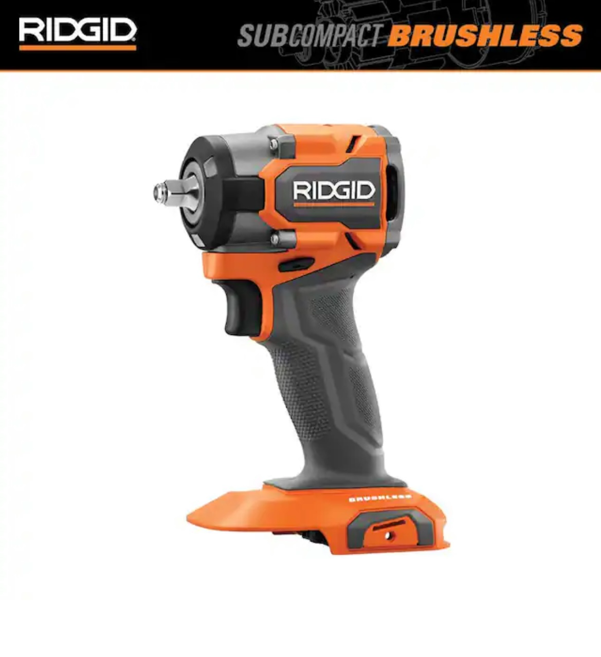 RIDGID 18V SubCompact Brushless Cordless 3/8 in. Impact Wrench (Tool Only)