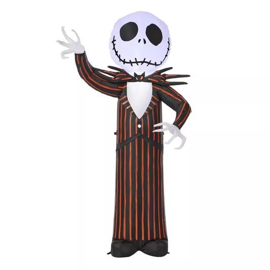 Disney 3.5 ft. LED Jack Skellington with Orange Suit Halloween Inflatable