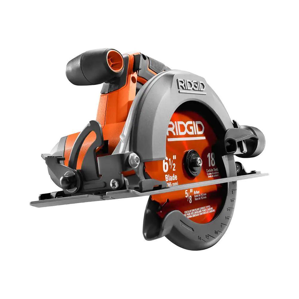 RIDGID 18V Cordless 6 1/2 in. Circular Saw (Tool Only)