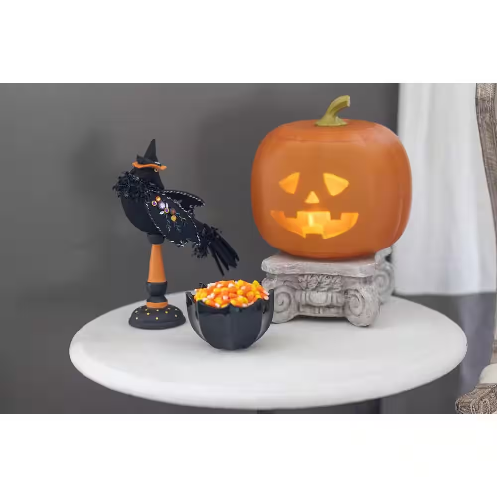 ANIMAT3D 10.5 in. Product Height Orange Jabberin' Jack Talking Animated Pumpkin with Built in Projector & Speaker Plug'n Play