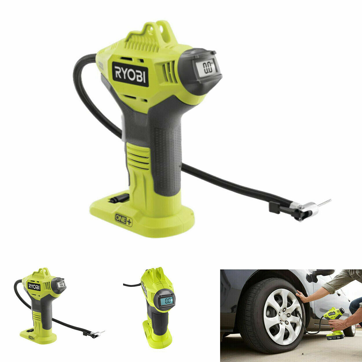 RYOBI ONE+ 18V Cordless High Pressure Inflator with Digital Gauge