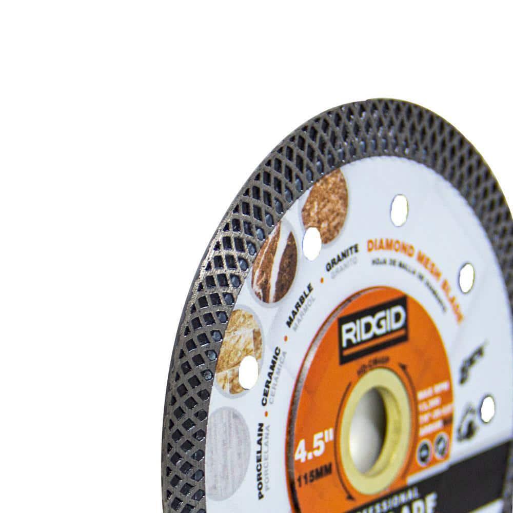 RIDGID 4.5 in. Continuous Rim Blade with Mesh Rim