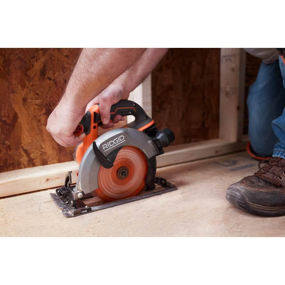 RIDGID 18V Cordless 6 1/2 in. Circular Saw (Tool Only)