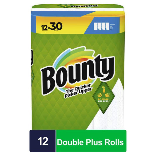 Bounty Select-A-Size White Paper Towel Roll (12 Double Plus Rolls)