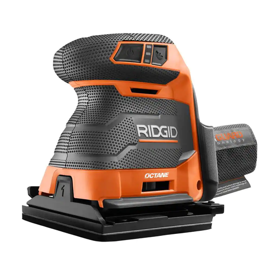 RIDGID 18V OCTANE Brushless Cordless 3-Speed 1/4 Sheet Sander