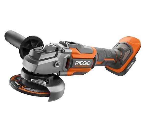 RIDGID 18V Brushless Cordless 4-1/2 in. Slide Switch Angle Grinder (Tool Only)