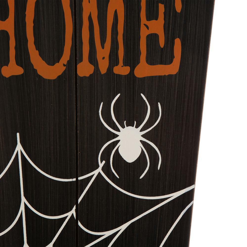 Glitzhome 42 in. H Halloween Yard Standing Decor Wooden Welcome Coffin Porch Decor