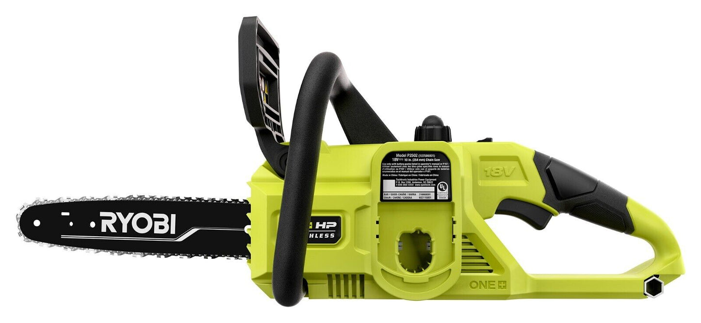 RYOBI ONE+ HP 18V Brushless 10 in. Battery Chainsaw (Tool Only)