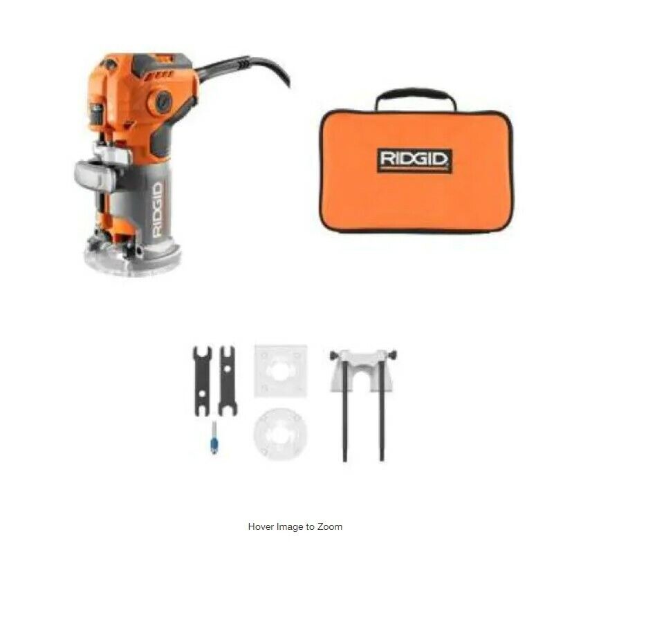 RIDGID 5.5 Amp Compact Fixed-Base Corded Router