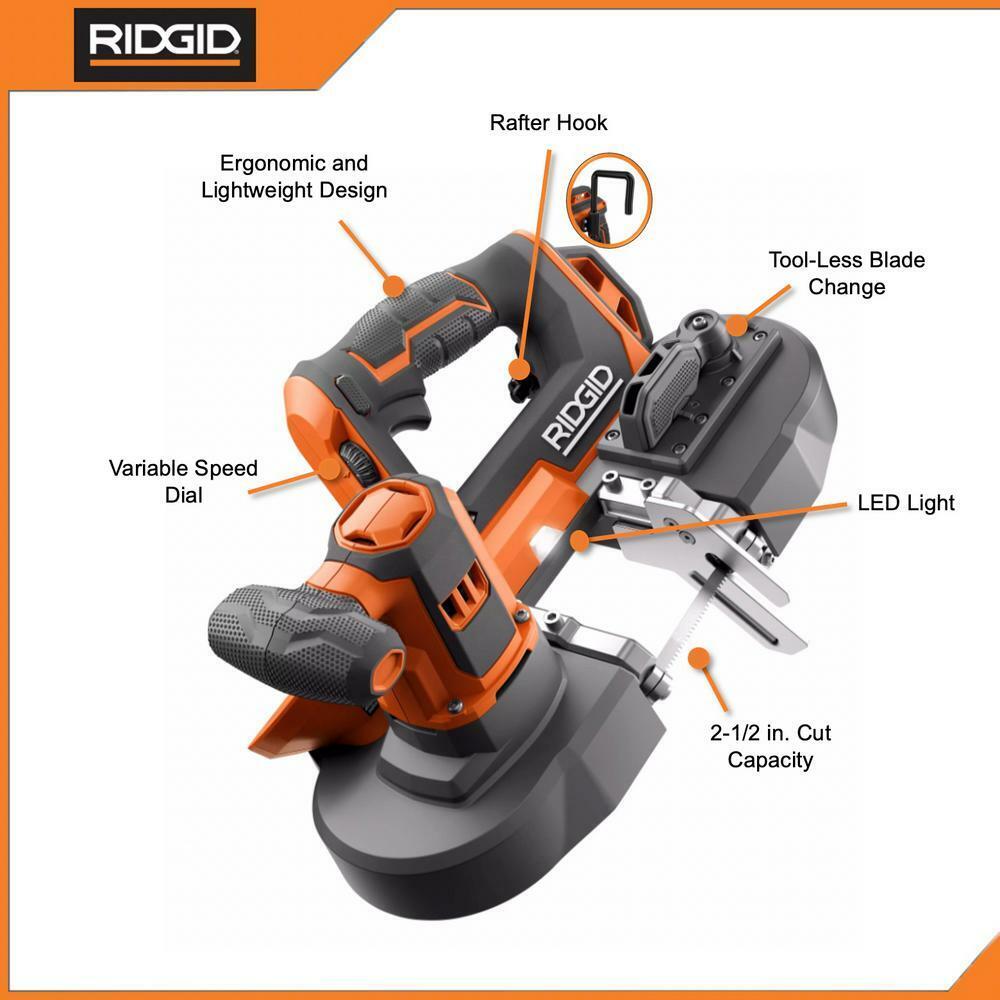 RIDGID 18V Compact Band Saw (Tool Only)