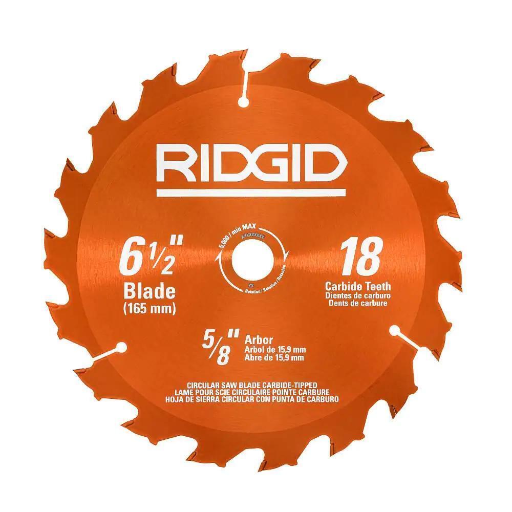 RIDGID 18V Cordless 6 1/2 in. Circular Saw (Tool Only)