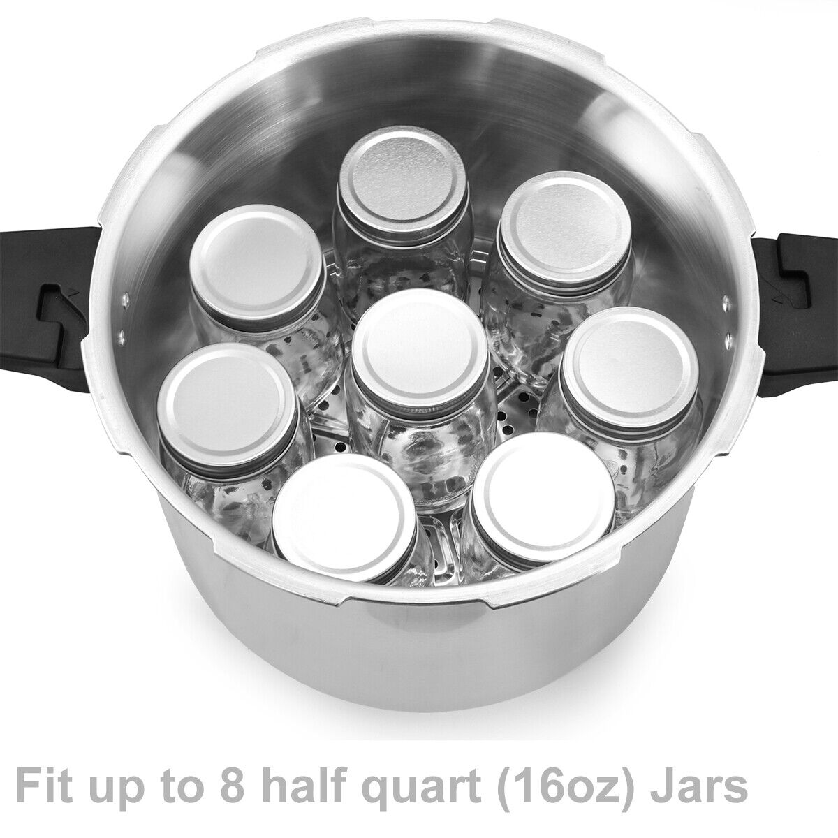 Barton 16 qt. Aluminum Stovetop Pressure Cookers Pot Quick Release Pressure Gauge With Rack