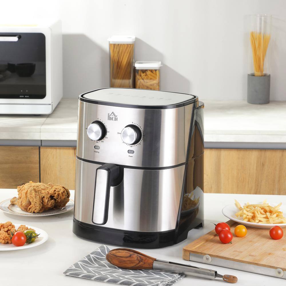 Air Fryer, 1700-Watt 6.9 qt. Air Fryer Oven with 360° Air Circulation, Adjustable Temperature, Timer and Nonstick Basket