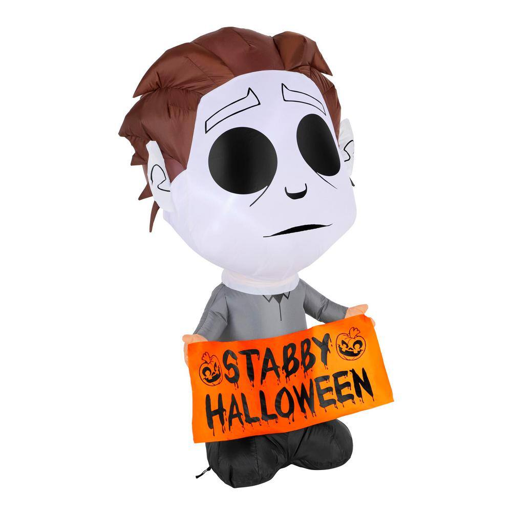 Universal 3.5 ft. LED Stylized Michael Meyers Inflatable