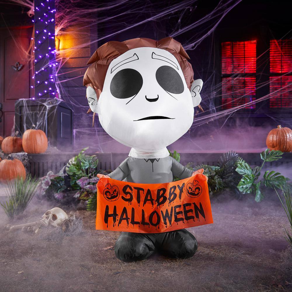 Universal 3.5 ft. LED Stylized Michael Meyers Inflatable