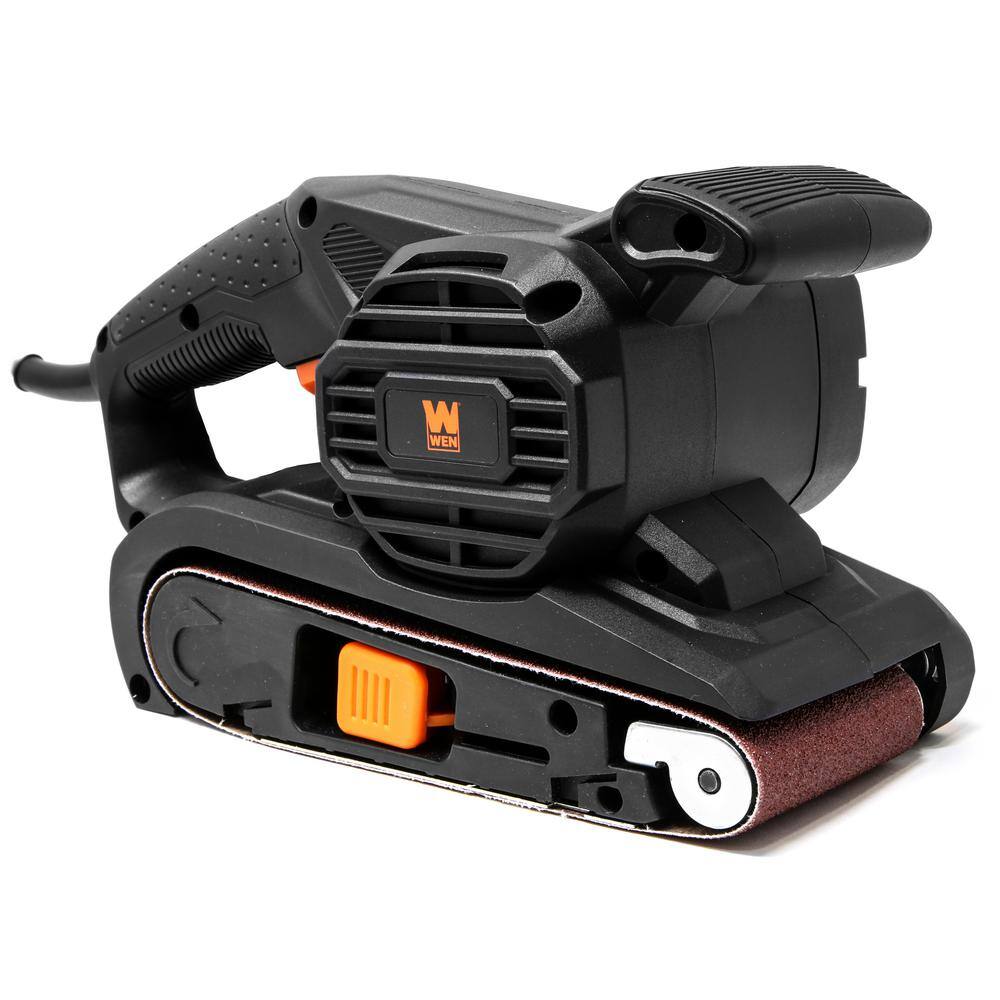 WEN 6.3 Amp Corded 3 in. x 18 in. Variable Speed Handheld Portable Belt Sander