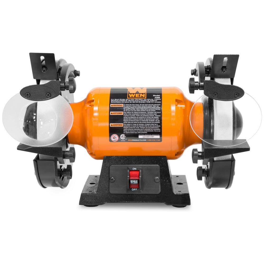 WEN 8 in. 3 Amp Slow Speed Bench Grinder