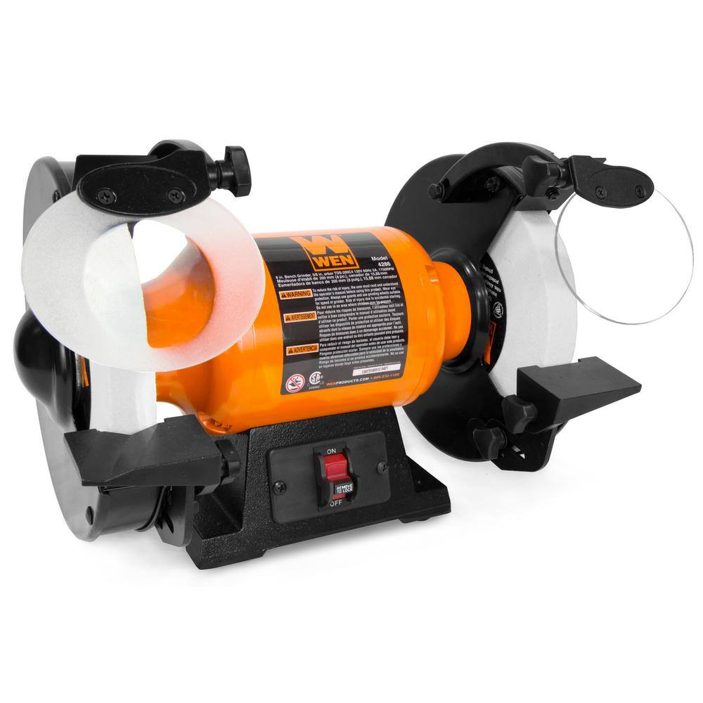 WEN 8 in. 3 Amp Slow Speed Bench Grinder