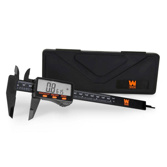 WEN 6.1 in. Electronic Digital Caliper with LCD Readout and Storage Case